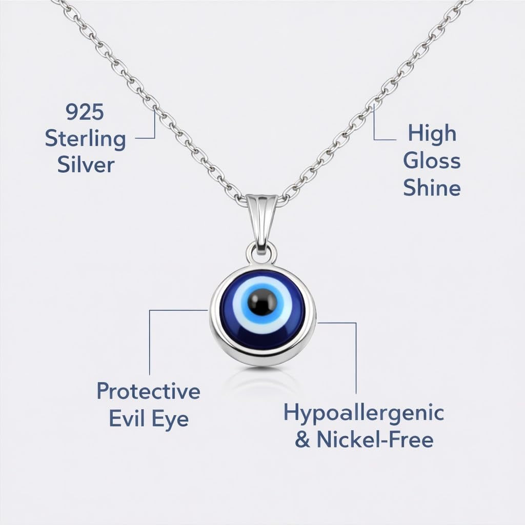 ✨ Premium Ring, Earrings & Evil Eye Pendant – FREE Gift set